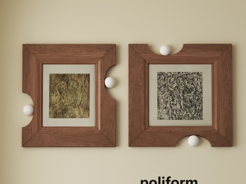 法式复古抽象画su模型