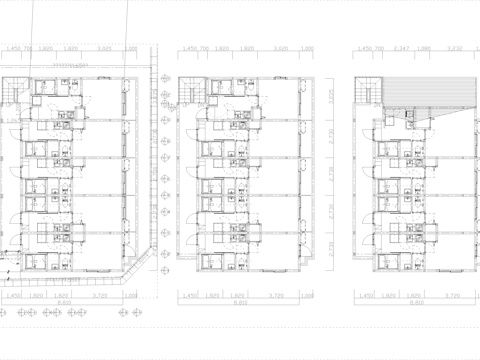 公寓图纸 建筑住宅cad施工图