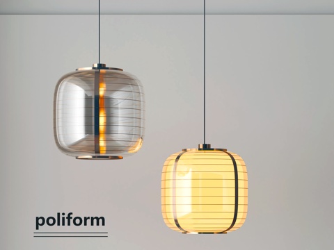 现代玻璃吊灯su模型