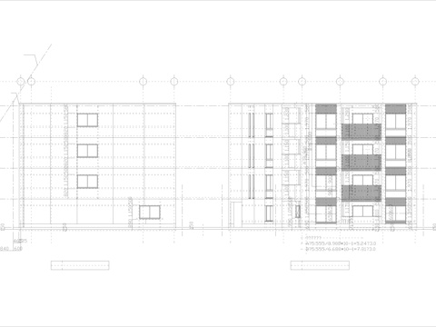 建筑 住宅 公寓 居民楼 小区住宅 楼房 酒店立面图纸cad施工图