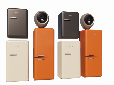 家电 冰箱su模型