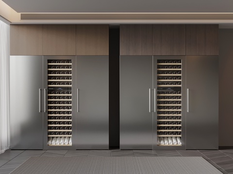 意式酒柜su模型