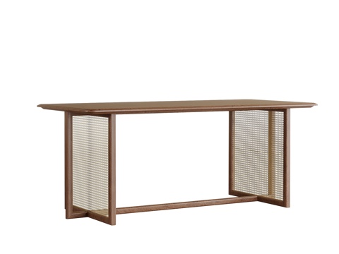 新中式茶桌 书桌su模型