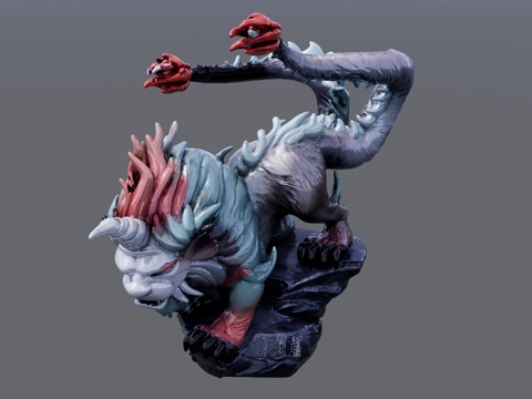 山海经凶兽梼杌su模型