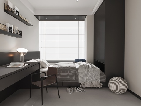 现代意式榻榻米su模型