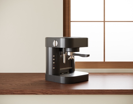 现代咖啡机 厨房电器 小电器su模型