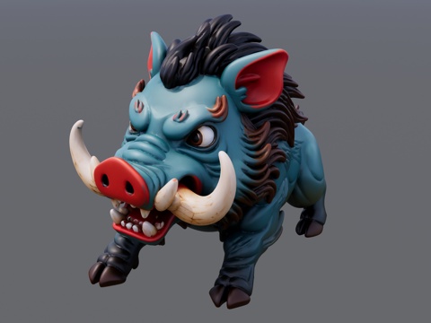 山海经神兽当康su模型