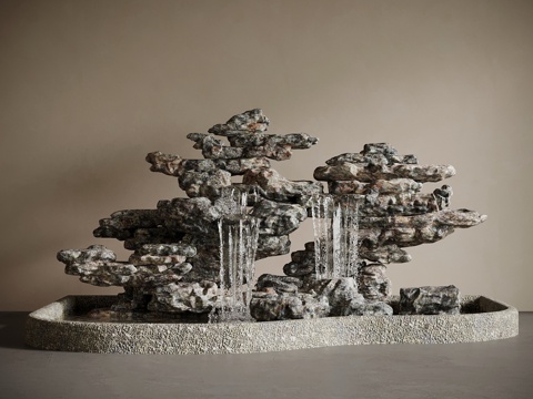 新中式景观su模型