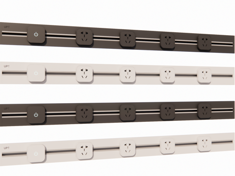 五金件 插座su模型