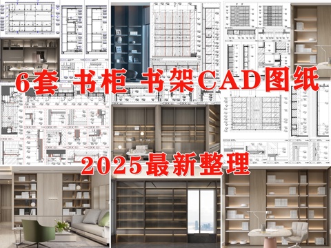 柜子 书柜 书架 家具 陈列柜 展示柜cad施工图