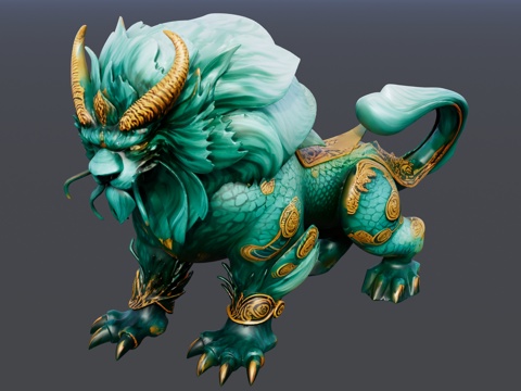 神兽貔貅摆件su模型