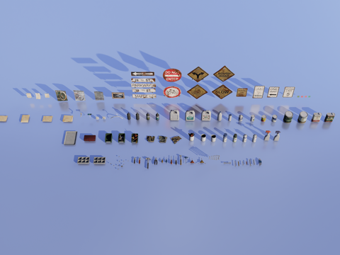  复古小型工具3d模型 