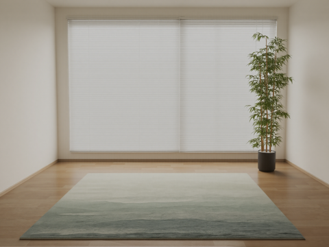 新中式地毯su模型