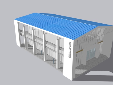 厂房 临时建筑su模型