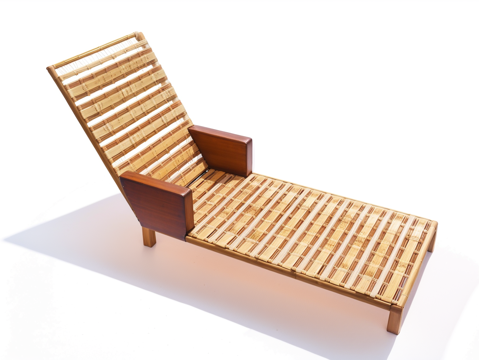户外躺椅su模型