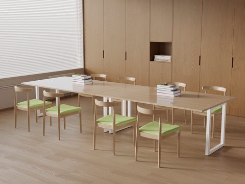 现代儿童书桌椅su模型