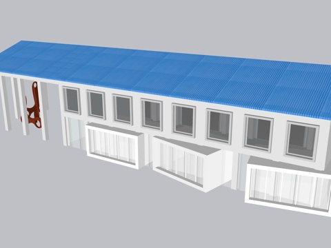 厂房 临时建筑su模型