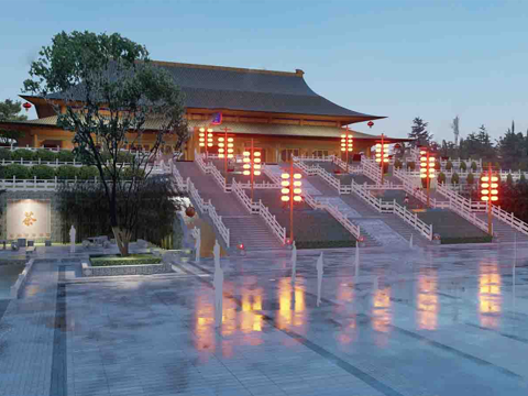 中式古建筑 太和殿 佛光寺 宫殿su模型