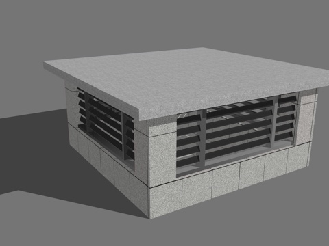 采光井 通风井su模型