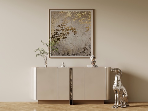 现代简约玄关柜 边柜 端景柜su模型