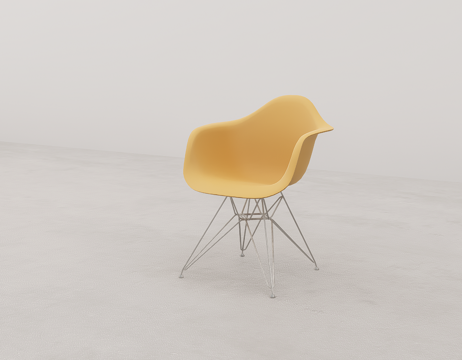 单人彩色休闲椅su模型