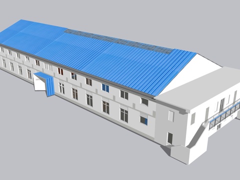 厂房 临时建筑su模型