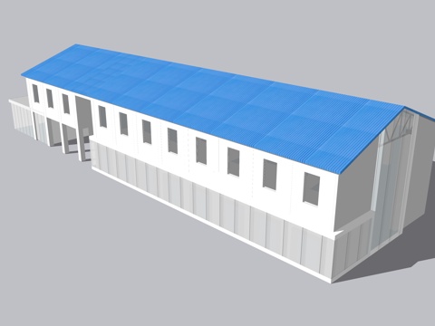 厂房 临时建筑su模型