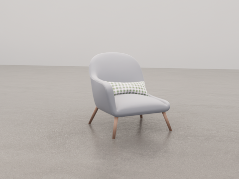 单人休闲椅su模型