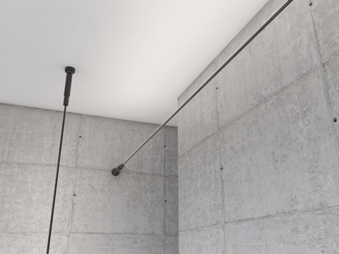 现代洗墙灯 灯带 天际线灯 线型灯 钢丝灯带 钢带灯su模型