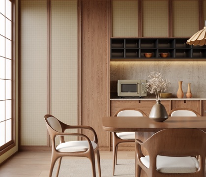 现代餐厅su模型