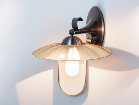 户外壁灯su模型