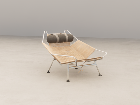 单人休闲躺椅su模型