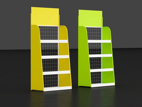 现代货架 架子 超市货架 货柜su模型