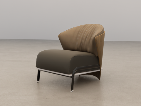 单人休闲椅su模型