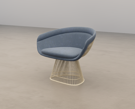 单人休闲椅su模型