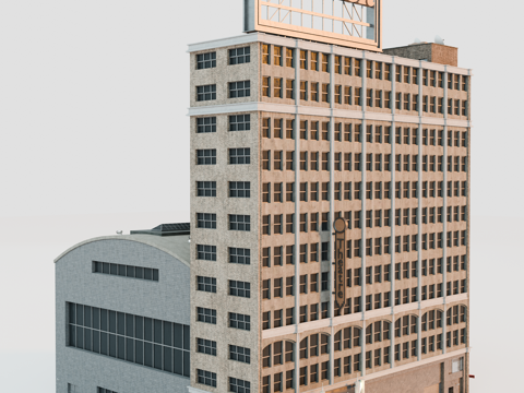 高楼大厦 城市高楼 洛杉矶建筑 酒店建筑 城市建筑 商业建筑su模型