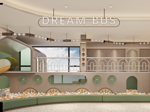  现代儿童娱乐区3d模型 