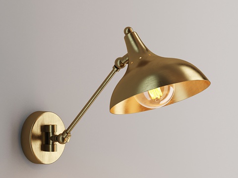 现代壁灯  金属壁灯  户外壁灯 壁灯su模型