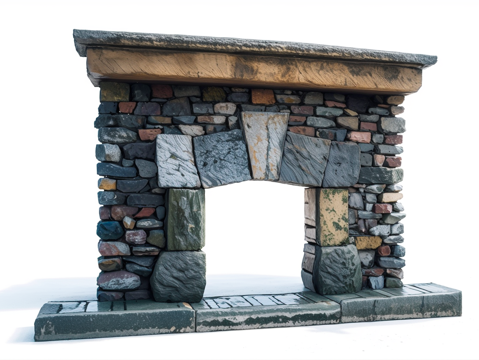 壁炉su模型