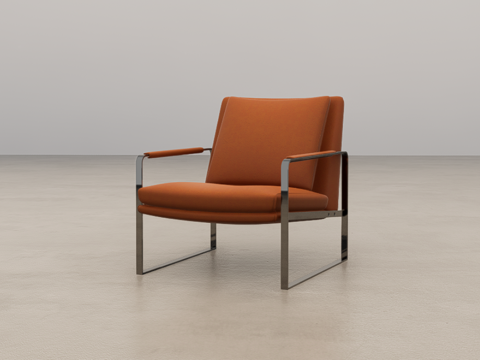 单人休闲椅su模型