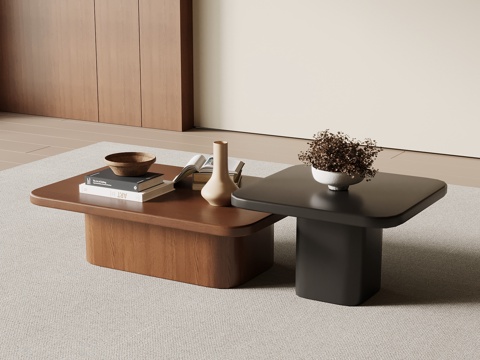 中古茶几 子母茶几su模型