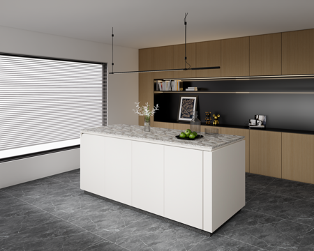 现代岛台su模型su模型