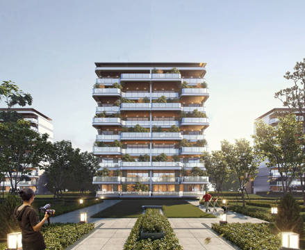 新中式现代多层住宅 第四代住宅su模型