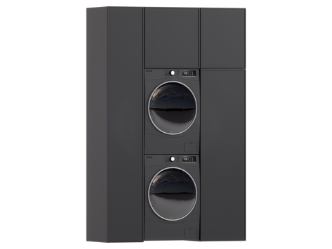 现代洗衣机柜su模型