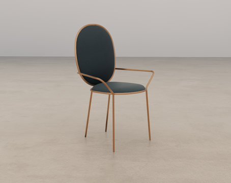 单人休闲椅su模型