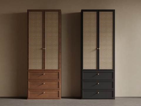 中古风衣柜su模型