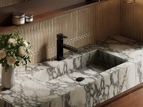 中古风台盆su模型