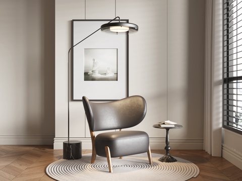 法式休闲椅su模型