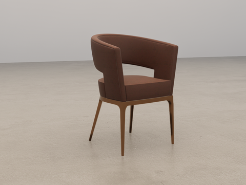 单人休闲椅su模型