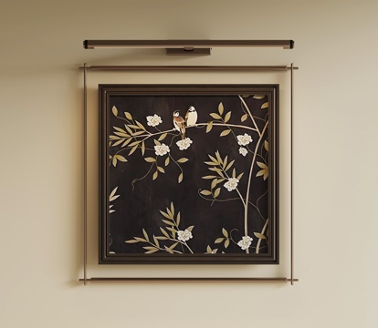 法式复古挂画 装饰画su模型